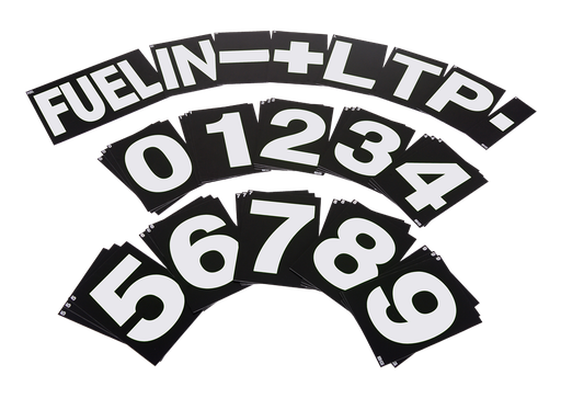 [BGR262] STANDARD PIT BOARD NUMBER SET - WHITE
