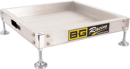 [BGR351] SCALE PAD ALUMINIUM LEVELLING TRAYS WITH STEEL FEET (SET OF 4)