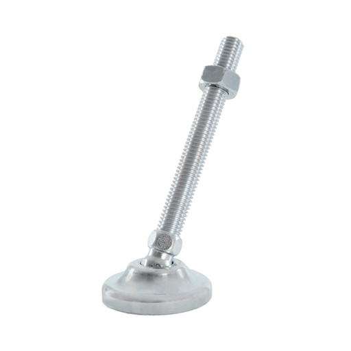 [BGR357] ZINC PLATED LEVELLING FEET M12x100 5mm HEX HEAD (SET OF 4)