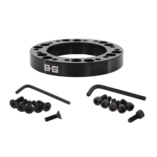 [BG4913] STEERING WHEEL 15mm ECCENTRIC SPACER 6x70 PCD - 10mm OFFSET (with screws)