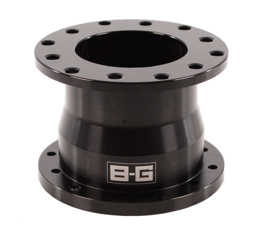 [BG4917] 40mm Entretoise volant 6x70 / 6x74 PCD (avec vis) - ALUMINIUM - NOIR