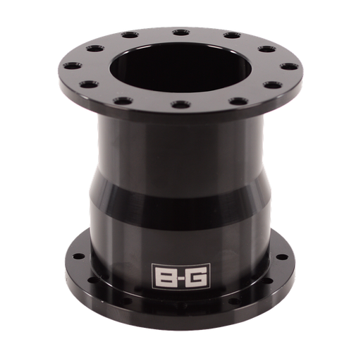 [BG4918] 80mm Entretoise volant 6x70 / 6x74 PCD (avec vis) - ALUMINIUM - NOIR