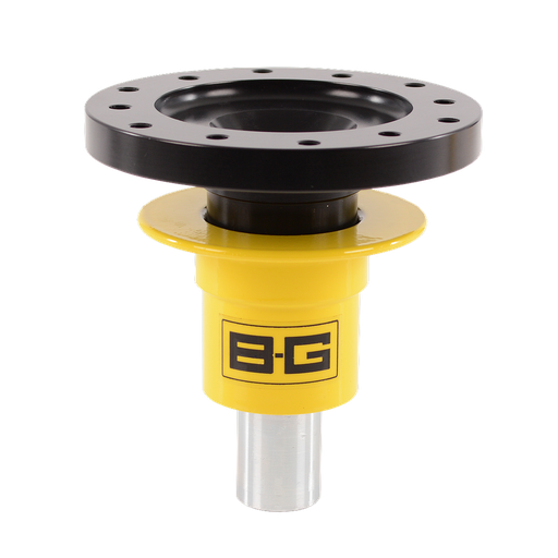 [BGR704] Moyeu (enlève rapide) volant racing soudé 6x70/74mm PCD - 3/4" Arbre - ALUMINIUM & ACIER - JAUNE ET NOIR