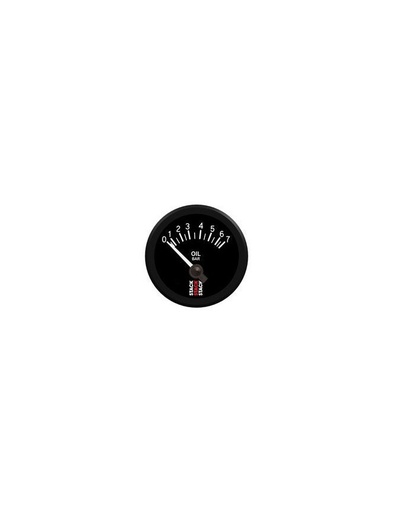 [ST3201] Manomètre de Pression Huile - électrique - 0-7 Bar - M10 - Ø 52mm - Noir