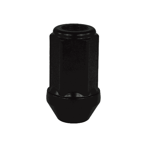 [CM0751000040] Écrou de roue ouvert M12x1.5, L: 41 mm, noir, zinc