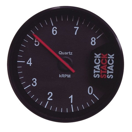 [ST200A] Compte-tours Stack ST200 Clubman Ø 80mm 0-8000 trs/min - Noir