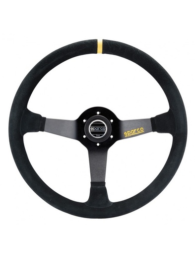 [015R368MSN] Volant Sparco R368 Peau Retournée Noir