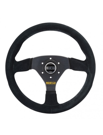 [015R383PSN] Volant Sparco R383 Peau Retournée Noir