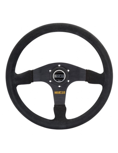 [015R375PSN] Volant Sparco R375 Peau Retournée Noir