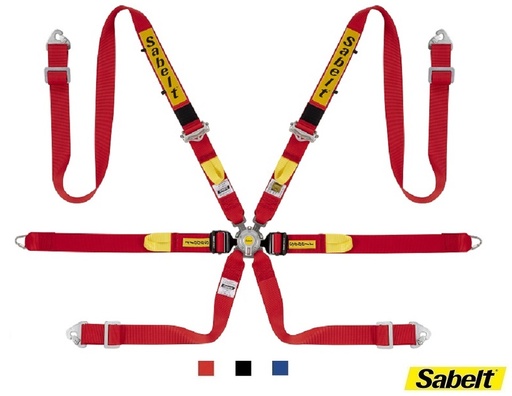 Harnais Sabelt Alu - FIA8853-2016 - GT 2" Enduro camlock ANTISLIP