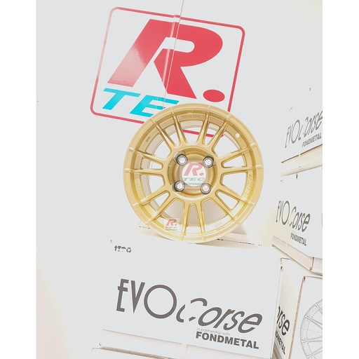[SE4192041021] Wheel X3MA, Ford ESCORT MKI/II GR.4, 8x13, ET=12, PCD=4x108, Gold, arrière