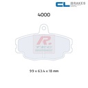 [4000RC6E] 4000RC6E - Pastillas de freno CL Brakes RC6E