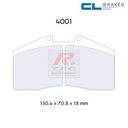 [4001RC6E] 4001RC6E - Pastillas de freno CL Brakes RC6E