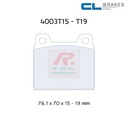 [4003T15RC6E] 4003T15RC6E - Pastillas de freno CL Brakes RC6E