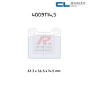 [4009T14,5RC6] 4009T14,5RC6 - Pastillas de freno CL Brakes RC6