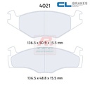 [4021RC8] 4021RC8 - Pastillas de freno CL Brakes RC8