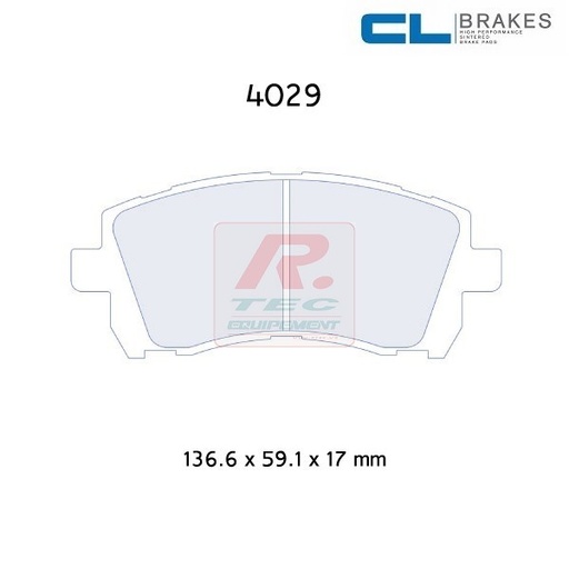 [4029RC6] 4029RC6 - Pastillas de freno CL Brakes RC6
