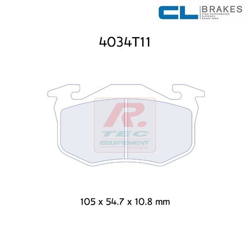[4034T11RC6] 4034T11RC6 - CL brake pads RC6