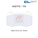 [4061T16RC6] 4061T16RC6 - Pastillas de freno CL Brakes RC6
