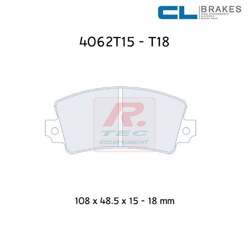 [4062T15RC6] 4062T15RC6 - CL brake pads RC6