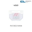[4069RC6] 4069RC6 - Pastillas de freno CL Brakes RC6