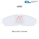 [4092RC6] 4092RC6 - Plaquettes CL brakes RC6