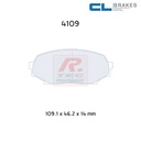 [4109RC6] 4109RC6 - Pastillas de freno CL Brakes RC6
