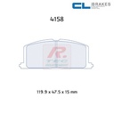 [4158RC5] 4158RC5 - Pastillas de freno CL Brakes RC5