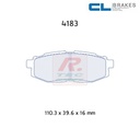 [4183RC6] 4183RC6 - Pastillas de freno CL Brakes RC6