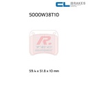 [5000W38T10RC6] 5000W38T10RC6 - Pastillas de freno CL Brakes RC6