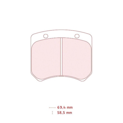 [5001W43T14RC6] 5001W43T14RC6 - CL brake pads RC6