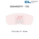 [5004W50T20RC8R] 5004W50T20RC8R - Plaquettes CL brakes RC8