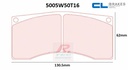 [5005W50T16RC8] 5005W50T16RC8 - CL brake pads RC8