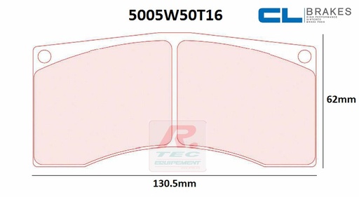 [5005W50T20RC6E] 5005W50T20RC6E - Pastillas de freno CL Brakes RC6E