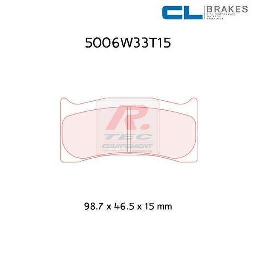 [5006W33T15RC8] 5006W33T15RC8 - CL Brakes remblokken RC8