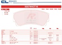 [5007W43T16RC6E] 5007W43T16RC6E - CL brake pads RC6E