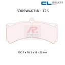 [5009W46T25RC8] 5009W46T25RC8 - Plaquettes CL brakes RC8