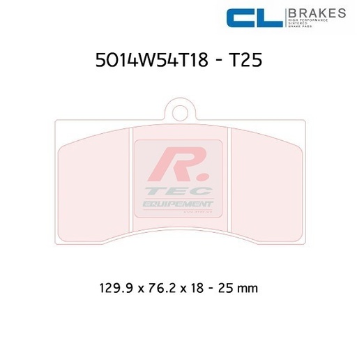 [5014W54T18RC6E] 5014W54T18RC6E - CL brake pads RC6E