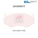 [5015W58T17RC8] 5015W58T17RC8 - Plaquettes CL brakes RC8