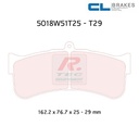 [5018W51T25RC6E] 5018W51T25RC6E - Plaquettes CL brakes RC6E