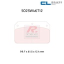 [5025W46T12RC6] 5025W46T12RC6 - Plaquettes CL brakes RC6