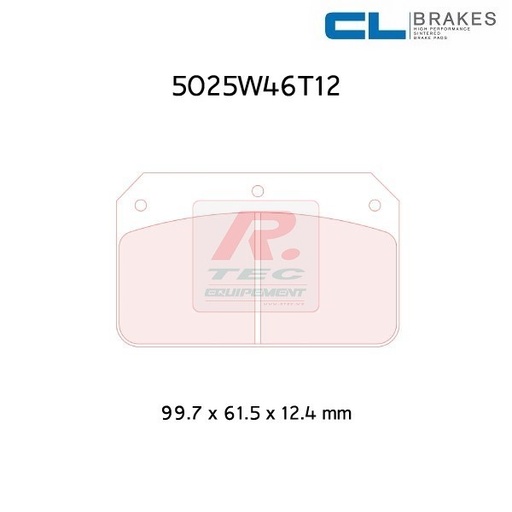 [5025W46T12RC6E] 5025W46T12RC6E - Pastillas de freno CL Brakes RC6E