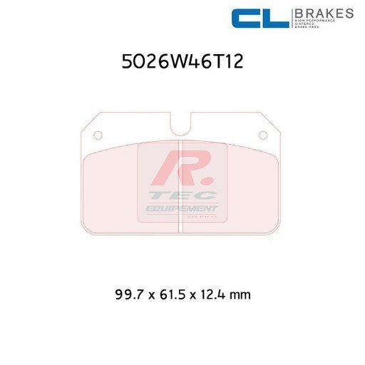 [5026W46T12RC8] 5026W46T12RC8 - Pastillas de freno CL Brakes RC8
