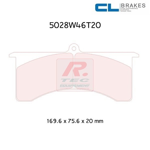 [5028W46T20RC8] 5028W46T20RC8 - Pastillas de freno CL Brakes RC8