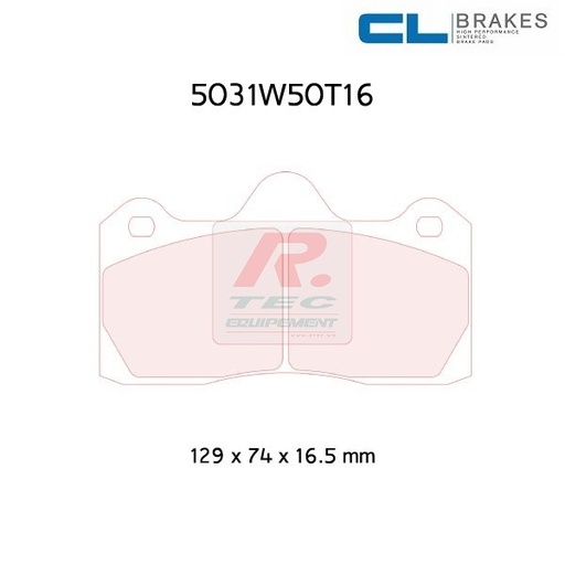 [5031W50T16RC6E] 5031W50T16RC6E - Pastillas de freno CL Brakes RC6E