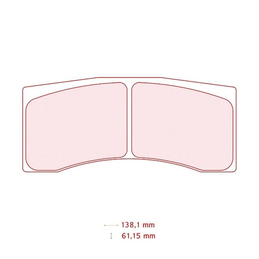 [5036W50T16RC8R] 5036W50T16RC8R - CL brake pads RC8