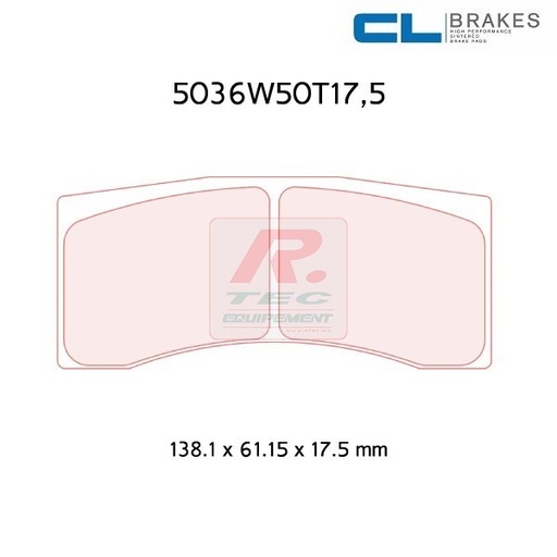 [5036W50T175RC6E] 5036W50T175RC6E - CL brake pads RC6E