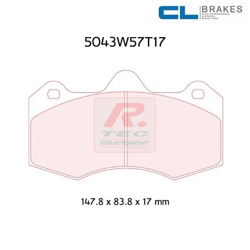 [5043W57T17RC8R] 5043W57T17RC8R - CL brake pads RC8