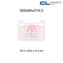 [5054W44T12,5RC6] 5054W44T12,5RC6 - Plaquettes CL brakes RC6