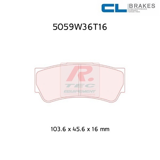 [5059W36T16RC8] 5059W36T16RC8 - CL brake pads RC8